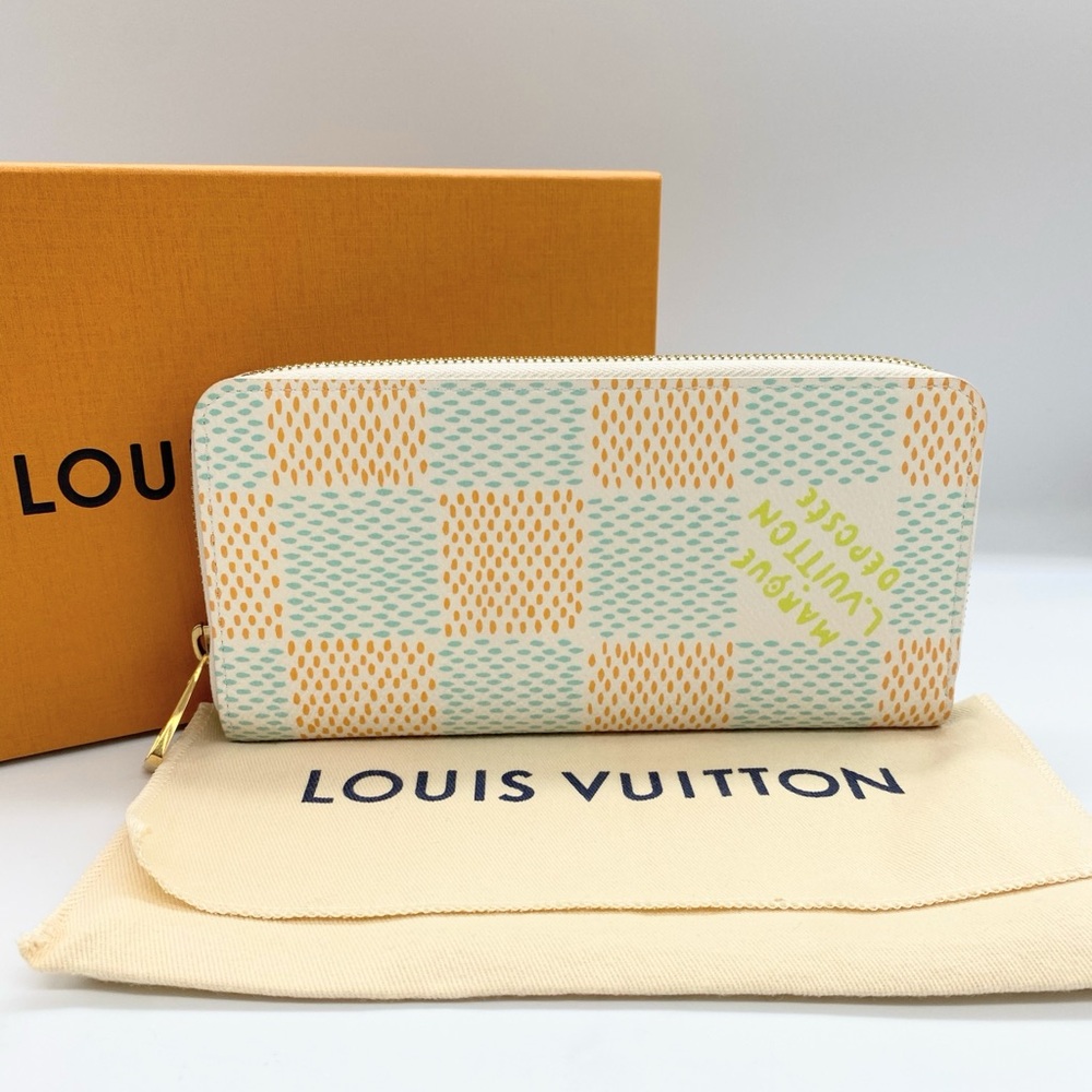 Louis Vuitton Zippy Wallet Limited Edition Damier Heritage Canvas Vertical